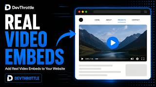 Add Real Video Embeds to a Website | DevThrottle