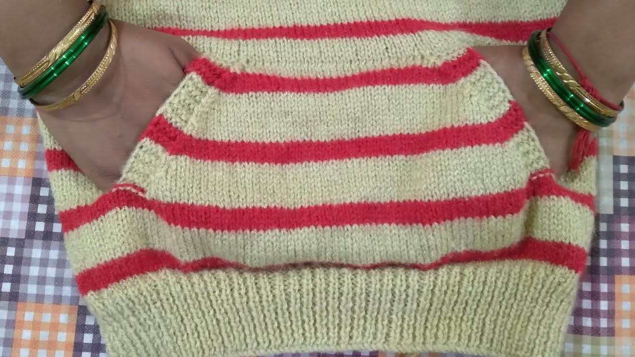 Woollen Jacket/Sweater Pocket Design  ||  Tutorial  ||  RUCHI's CREATION