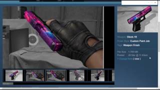 Csgo Workshop skins #4 - Glock-18 Nebula