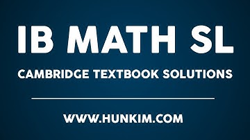 IB Math SL Cambridge p203 Worked Example 8.10