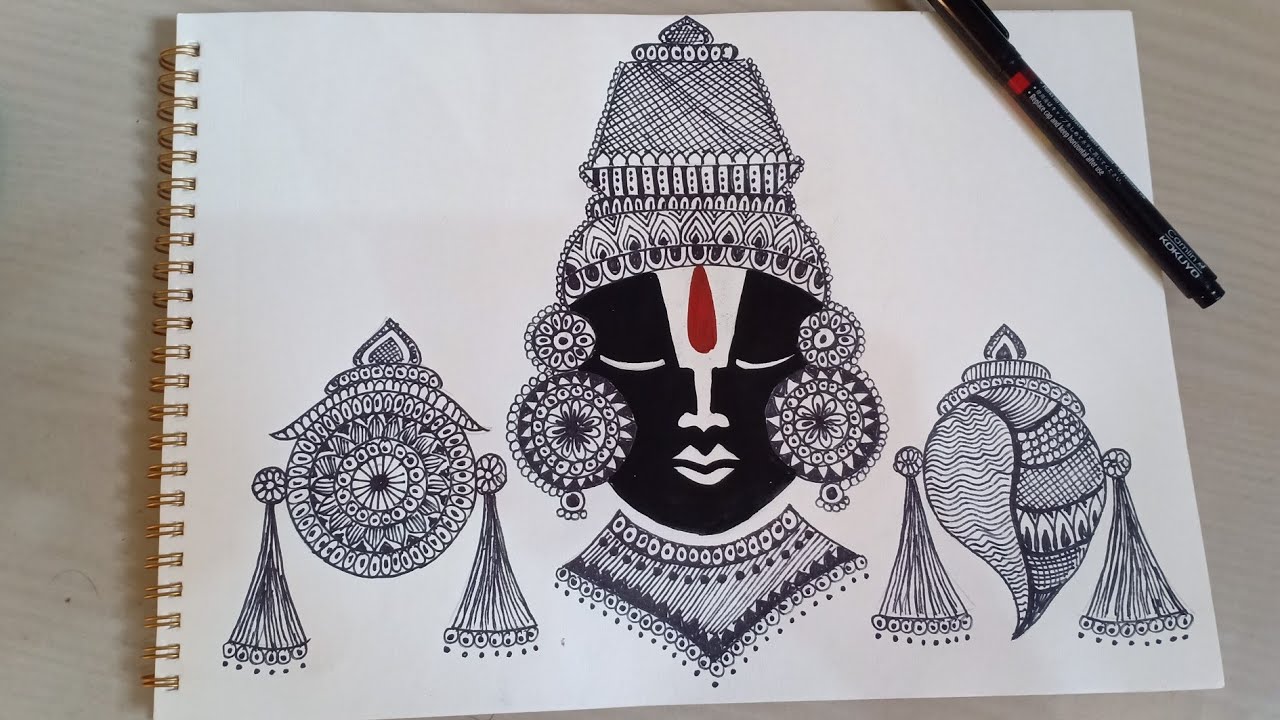 Tirupati balaji VenkateshwarNarayan ji DrawingPainting  YouTube