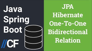 Java Spring Boot - JPA - Hibernate - H2 - One To One Bidirectional Relationship - @OneToOne