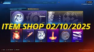 Rocket League item shop today 02/10/2025