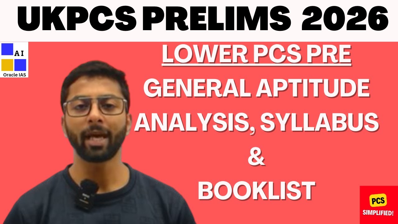 Uttarakhand Lower PCS 2026 Prelims: General Aptitude #ukpsc