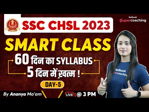 SSC CHSL English Full Course 2023 | Complete English Syllabus For SSC CHSL 2023 | # 5 | Ananya Ma'am
