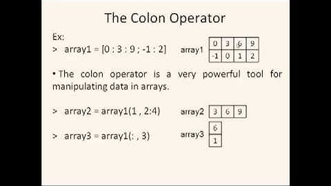 Octave Tutorial 11 - Manipulating Arrays Rapidly