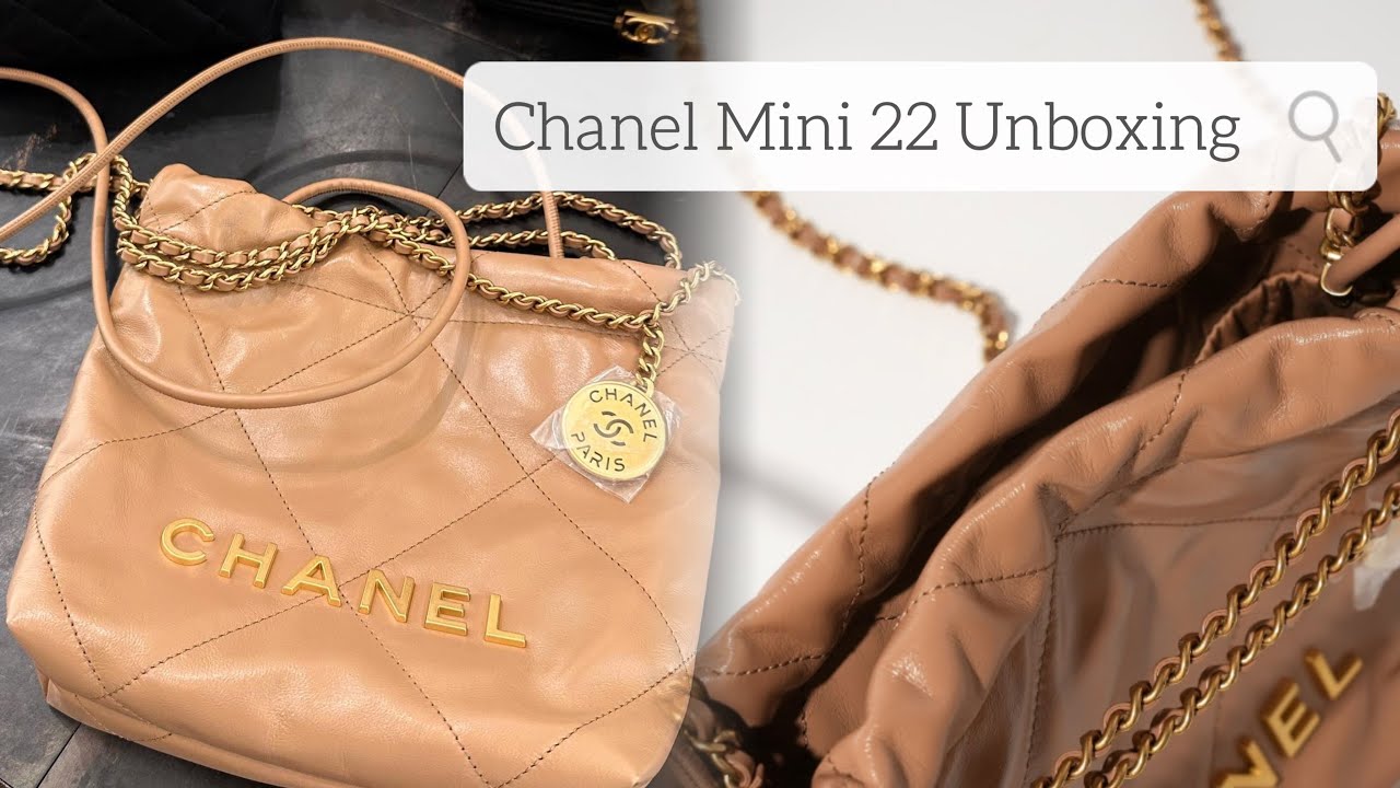 UNBOXING: 2023 NEW CHANEL 22 MINI BAG: UP CLOSE / WHAT FITS INSIDE