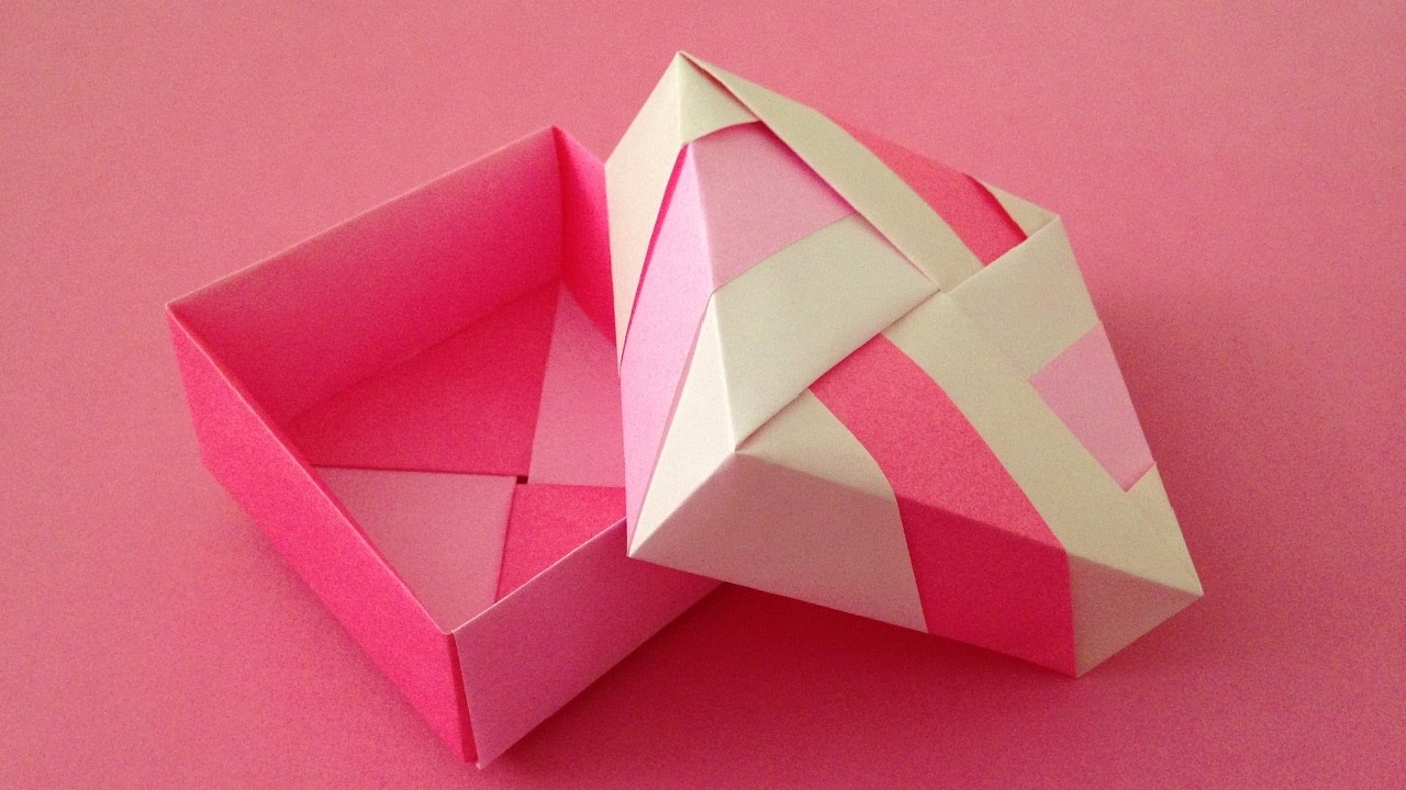 Origami Unit Box With Lid Instructions 折り紙のユニット箱 簡単な折り方 Youtube