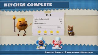 Overcooked! Level 2-1 (4 Stars) - 2 Players