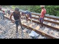 railway grease work #indianrailways #indianrailwaylovers #railwaywork #railwayworkshop #majdoor