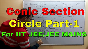 Conic Section--Circle|For IIT JEE/JEE MAIN|Part-1|By-Ajit sharma sir(Ex faculty FIITJEE,Super 100)