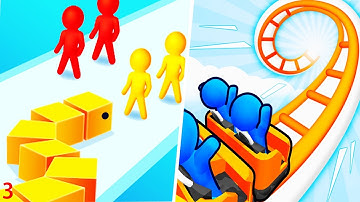 Color Snake Crusher | Runner Coaster - Gameplay Walkthrough Max Levels (Part 3)