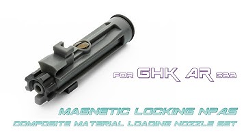 【RA-TECH】Magnetic Locking NPAS composite material loading nozzle set for GHK AR GBB debut