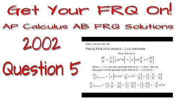 AP Calculus AB - 2002: #5