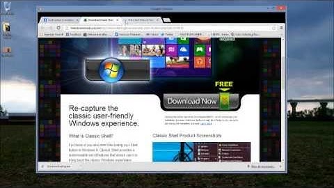 Adding Window 7 Start Button to Windows 8 Desktop
