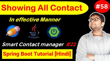 Showing All Contacts in very Effective Manner| Pagination | Smart Contact Manager #22