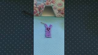 #kidscrafts #spring #easter #peeps #peepsbunny #crafts #ponybeads #diy #handmade #keychain