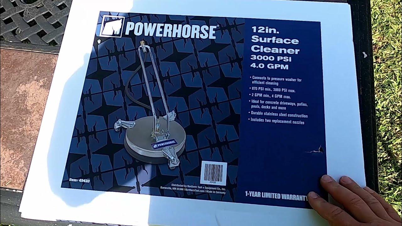 POWERHORSE Pressure Washer Surface Cleaner. by HORTHERN TOOL YouTube