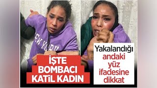 İŞTE TAKSİM'İ KANA BULAYAN KADIN BOMBACI! YAKALANMA ANI KAMERADA