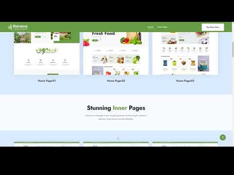 Banana  Organic Food HTML5 Template organic food organic template