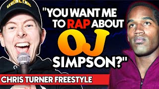 They made this White Rapper FREESTYLE about OJ | Chris Turner