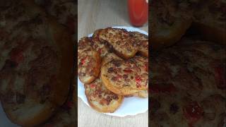 Горячие бутерброды с фаршем #рецепты #youtubeshorts #еда #рек #youtube #shorts #video #food