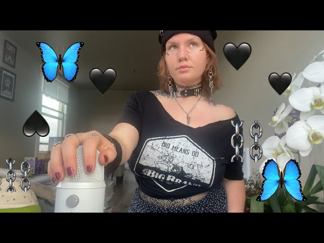 ASMR showing u my yugioh cards (mouth sounds, lip gloss, get tingles, energy cleanse, chaotic)