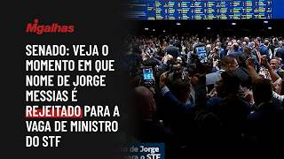 Senado: Veja o momento em que nome de Jorge Messias é rejeitado para a vaga de ministro do STF