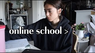 day in my life (online school)