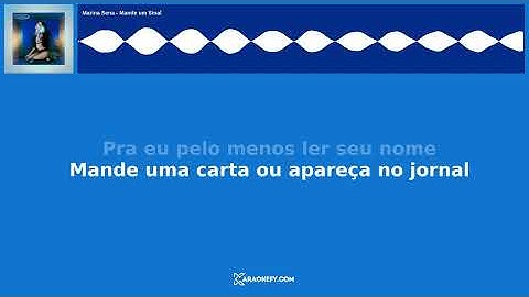 Marina Sena - Mande um Sinal - Karaoke