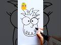 Reverse Pineapple Drawing for Kids #shorts #youtubekids #youtubeshorts #drawing #art #viralshorts