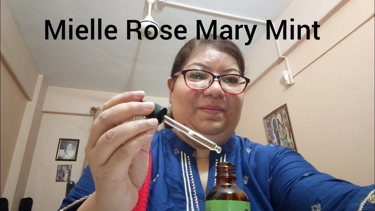 Trying Mielle Rose Mint Growth Oil for Hair Growth Rose Mary oil By Rahatofficial