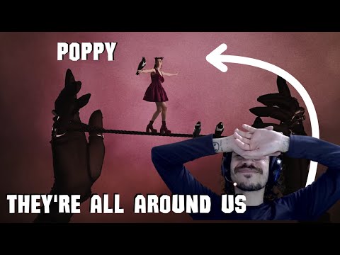 Poppy - they're all around us (Official Visualizer) / Reaction - haaarsh, this is POPPY, this is art