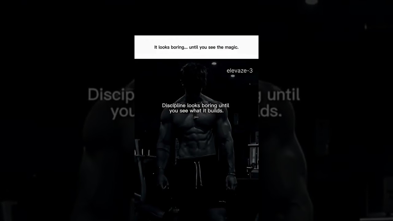 how discipline looks...🔥