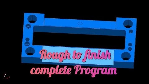 Powermill 2024 _ Rough to finish for beginners  /Complete Program/ vmc programming - DELCAM tutorial