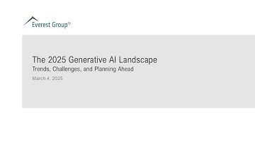 On- Demand Webinar: The 2025 Generative AI Landscape: Trends, Challenges, and Planning Ahead