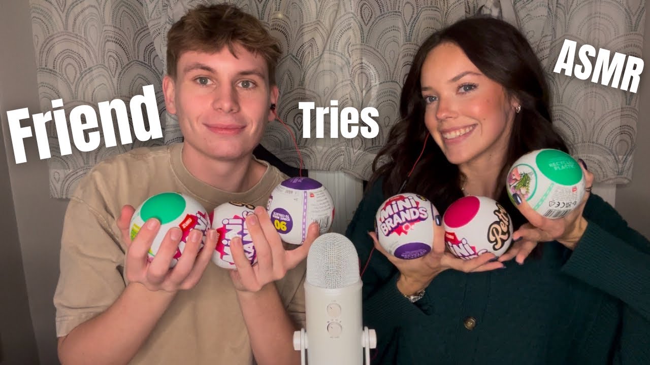 Me and my Friend Open Mini Brands!! (ASMR)