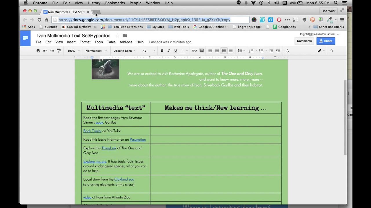 Making a Forced Copy of a Google Doc - YouTube