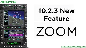 New Zoom Feature in Avidyne 10.2.3