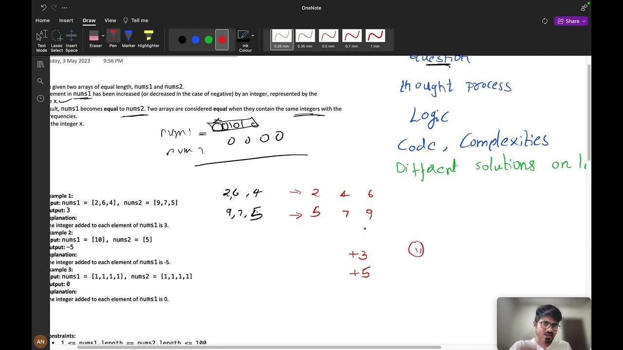 3131 Find the Integer Added to Array I || Math + sorting 🔥 - YouTube