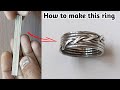 Twisted rope pattern silver ringjewelry makinghow to make