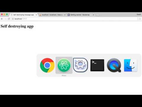 PHP 02: building a self-destructing message app - Setting up the HTML form