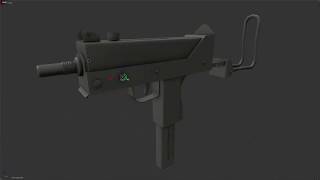 Mac-10 Quick creation of a 3d weapon Timelapse.