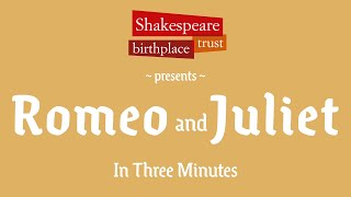 3-Minute Shakespeare - Romeo and Juliet | Animated Shakespeare Summaries