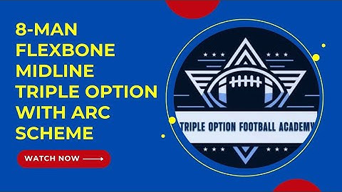8-Man Flexbone Midline Triple Option with Arc Scheme