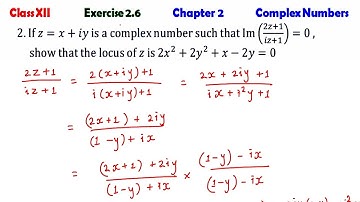 TN CLASS 12 MATHS  EX 2.6 SUM 2  COMPLEX NUMBERS CHAPTER 2