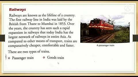 Class 4 SSt L-17(Part 1) Transport and Communication