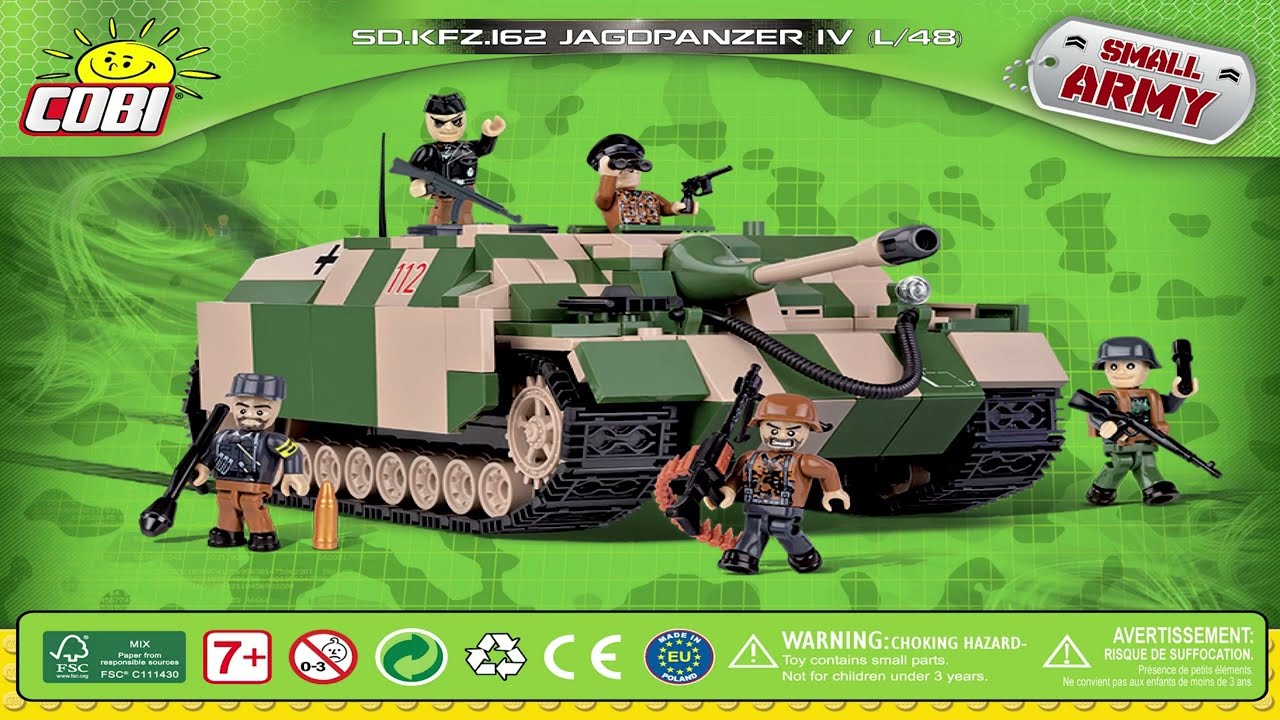 Cobi Instructions | Small Army / WW2 | 2509 | Jagdpanzer IV L / 48 Sd.Kfz.162 (German Cannon)