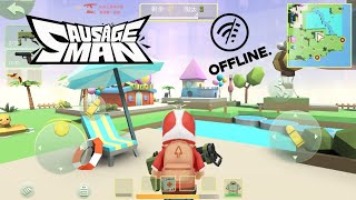 Sausage Man Offline | Exotic chicken eating party Mod | Android Gameplay screenshot 4