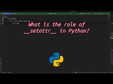 What is the #role of __setattr__ in Python? Unlock Pythons Power with __setattr__!